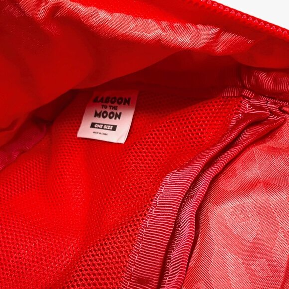 Baboon To The Moon Fanny Pack Belt Bag (3L) Bright Red Festival City Casual - Picture 8 of 10